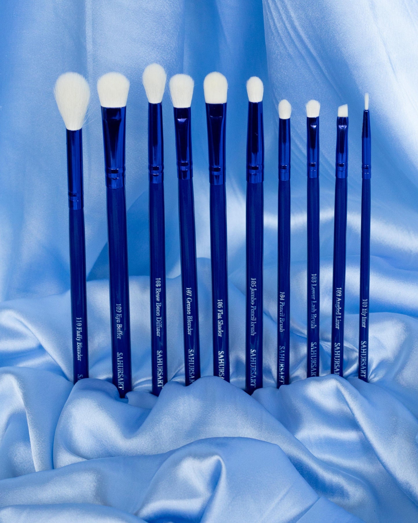 WATERLILY- 10 Piece Eye Brush Set - Sahursart