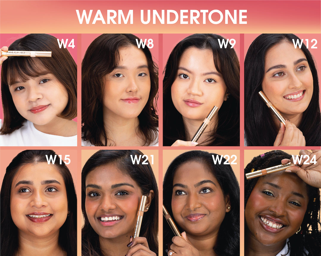 Sahur's Art Unfiltered Complexion Pens catering to warm undertones.