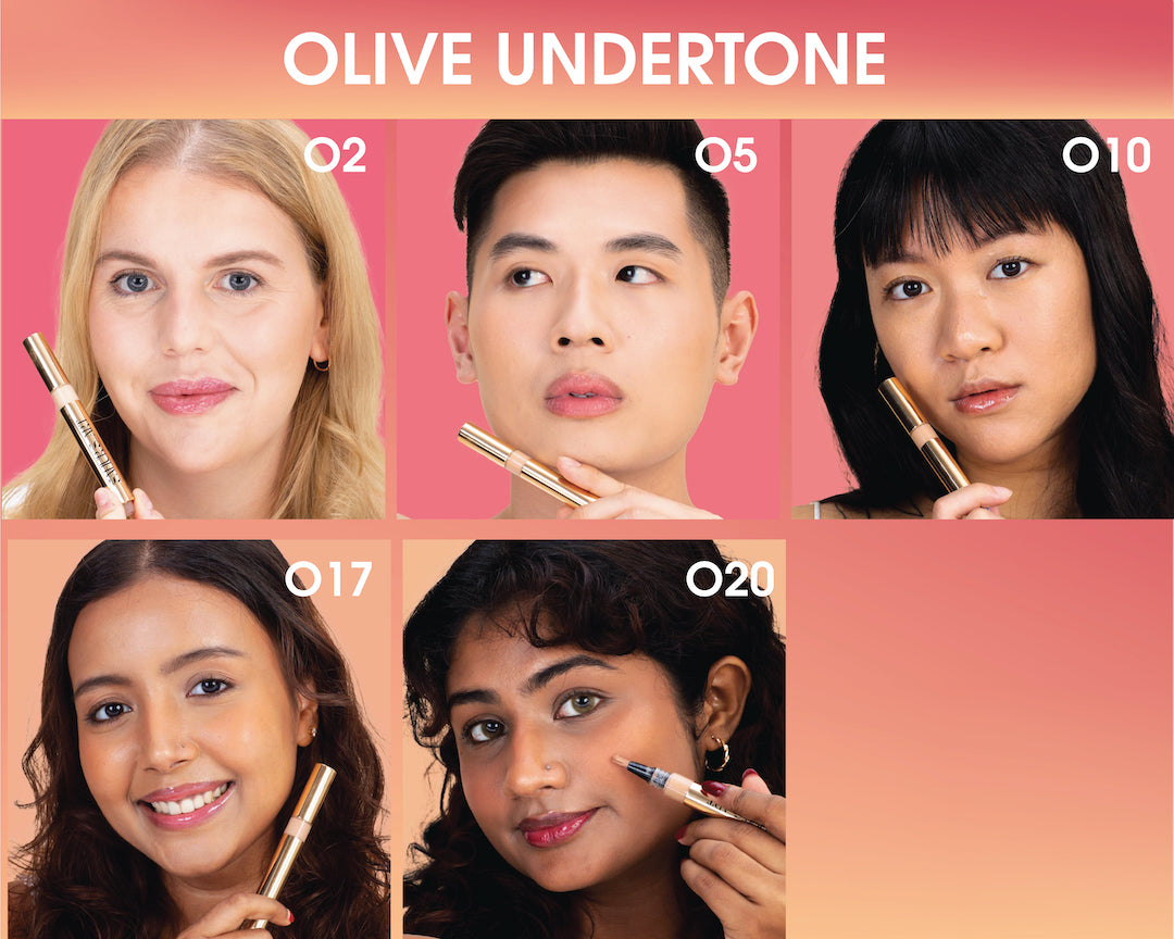 Sahur's Art Unfiltered Complexion Pens catering to olive undertones.